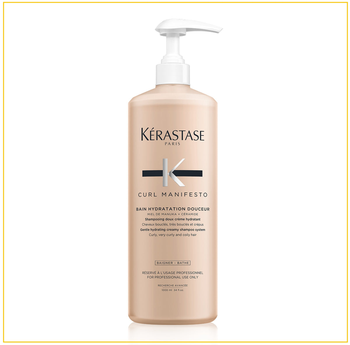 KERASTASE 卡詩捲髮溫和保濕乳霜洗髮精洗頭水 BAIN CURL MANIFESTO 1000ML