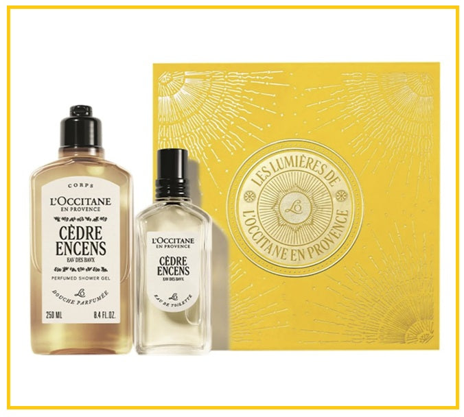 L'OCCITANE Cedarwood Frankincense Eau de Toilette Shower Gel Set