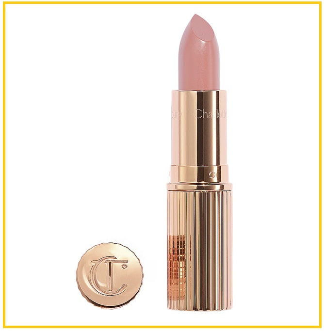 CHARLOTTE TILBURY 夏洛特愛心粉鑽金管滋潤唇膏 CT PILLOW TALK LOVE EFFECT K.I.S.S.I.N.G LIPSTICK #NAUGHTY TALK / #PILLOW TALK FAIR 3.4G