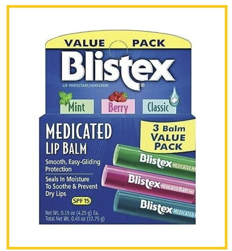 BLISTEX 百蕾適碧唇防曬潤唇膏3支套裝 3 BLAM VALUE PACK SPF 15 DUO SET 4.25G X3