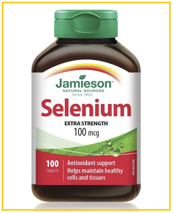 JAMIESON Selenium Nutritional Tablets 100 Tablets 100 MCG 100 Softgels