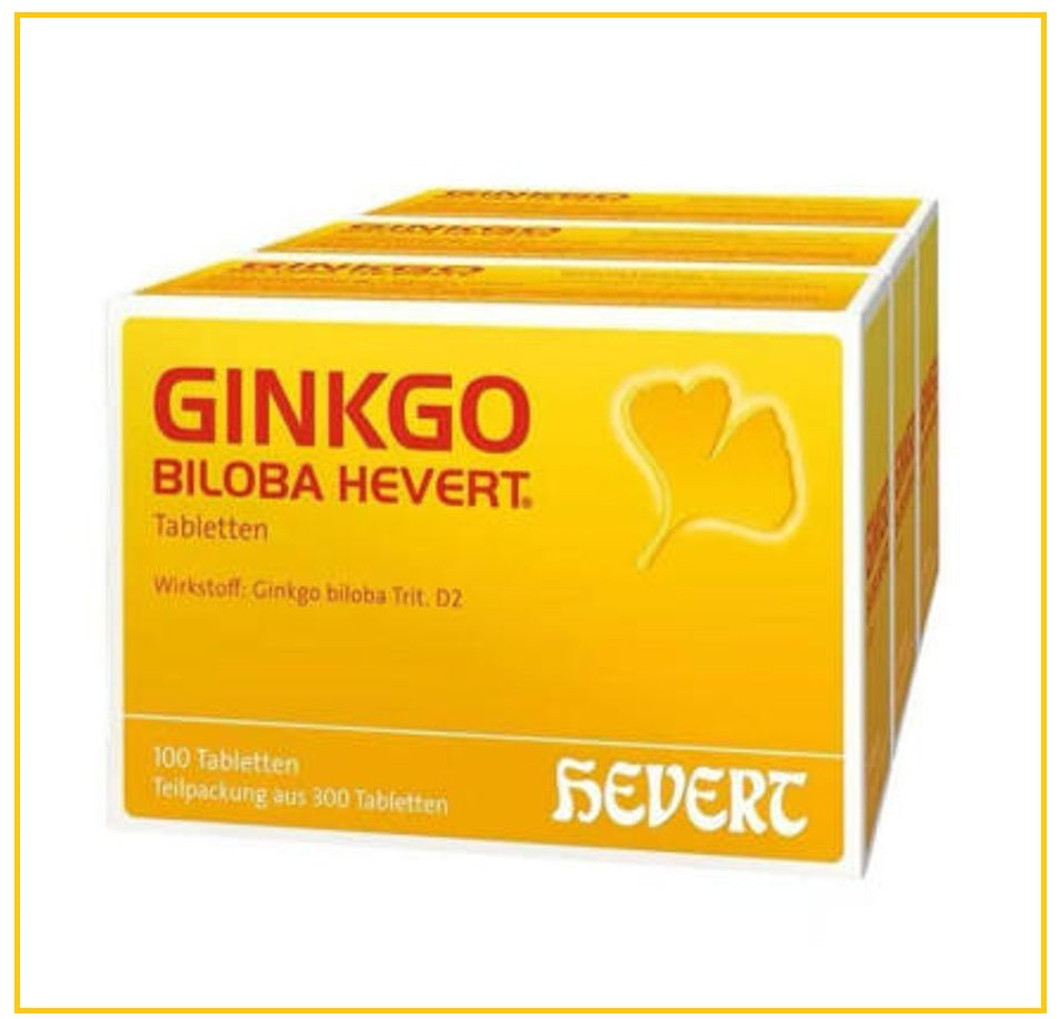 HEVERT 菲德銀杏葉精華改善記憶補腦活素片300粒 GINKGO BILOBA 300CAPS