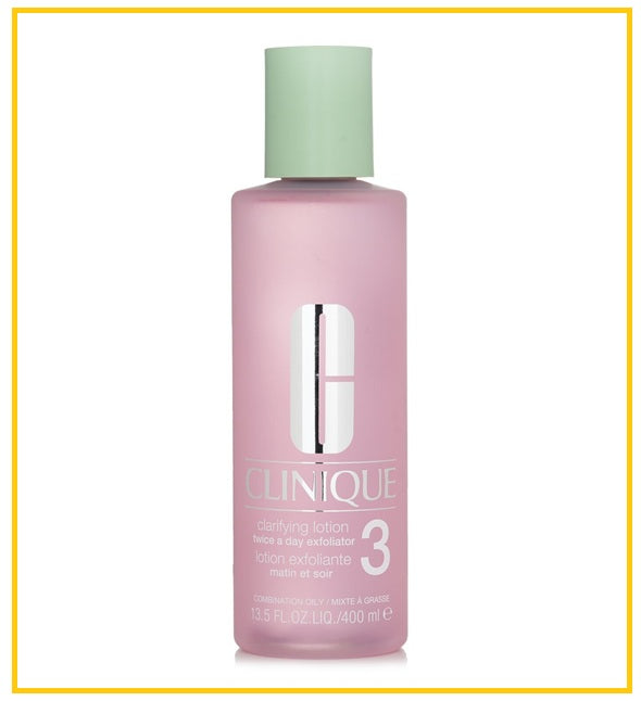CLINIQUE Clarifying Lotion 3 with Alcohol 3-STEP CLARIFYING FACE EXFOLIATOR LOTION 400ML
