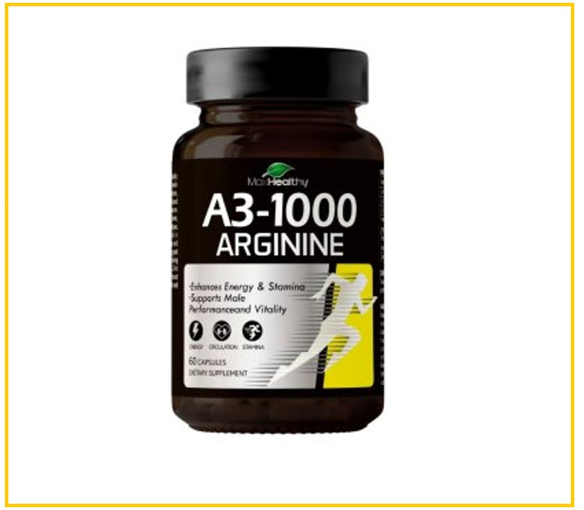MAXHEALTHY 精氨酸男性健康膠囊60粒 A3-1000 ARGININE 60 CAPS