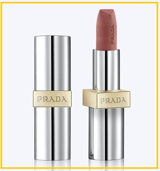 PRADA 普拉達銀管皮紋霧面口紅唇膏 HYPER MATTE LIPSTICK #B02 / #B03 / #P60 3.8G