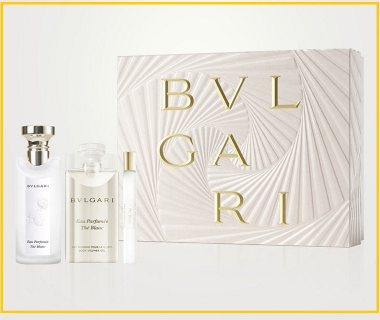 BVLGARI 寶格麗白茶香水身體乳三件套裝 EAU PARFUMEE THE BLANC EAU DE TOILETTE DUO SET