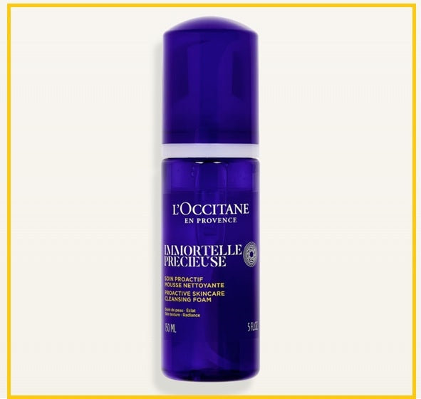 L'OCCITANE 歐舒丹蠟菊活顏潔面泡沫洗面乳 LOCCITANE IMMORTELLE PRECIOUS CLEANSING FOAM 150ML