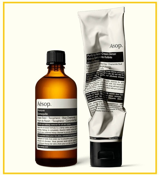AESOP 伊索純淨滋潤眼唇卸妝油純淨滋潤潔面套裝 PURE AND MOISTURIZING MAKEUP REMOVER DUO SET