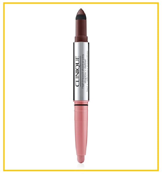 CLINIQUE 倩碧眼部雙頭眼影棒 HIGH IMPACT SHADOW PLAY SHADOW DEFINER EYELINER + EYESHADOW #BLACK HONEY PINK HONEY 4ML