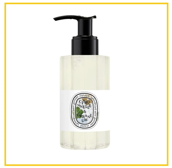 DIPTYQUE 蒂普提克夏日限定檸檬草與天竺葵沐浴露 LEMONGRASS & GERANIUM PERFUMED CLEANSING BODY GEL LIMITED EDITION 200ML