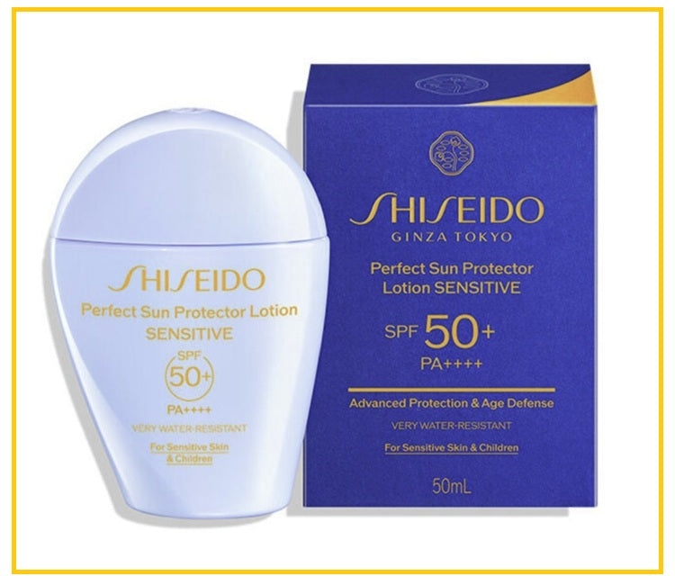 SHISEIDO 資生堂淺藍胖子防曬乳 ALL DAY SENSITIVE SKIN PROTECTION LOTION SUNSCREEN SPF50+ 50ML