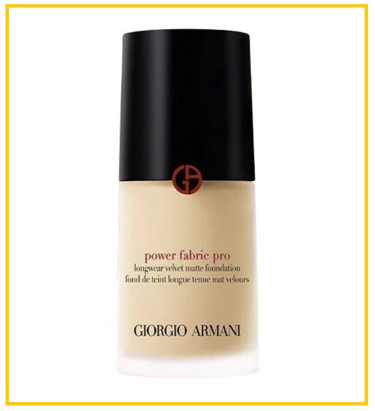 GIORGIO ARMANI POWER FABRIC PRO LONGWEAR VELVET MATTE FOUNDATION #1.5 / #1.6 / #2 / #3 30ML