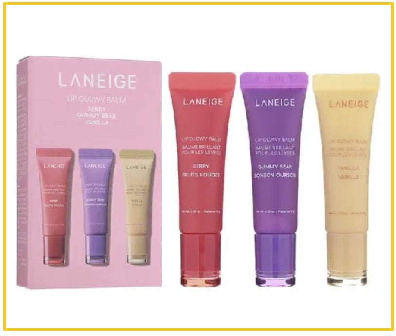 LANEIGE 蘭芝甜潤嘟唇潤唇膏組三支裝 LIP GLOWY BALM TRIO SET 10G X3