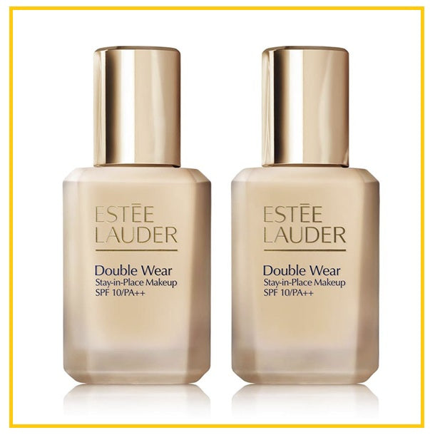 ESTEE LAUDER 雅詩蘭黛第二代持妝粉底液兩支套裝 DOUBLE WEAR STAY-IN-PLACE SPF 10 FOUNDATION #1W1 BONE DUO SET 30ML X2