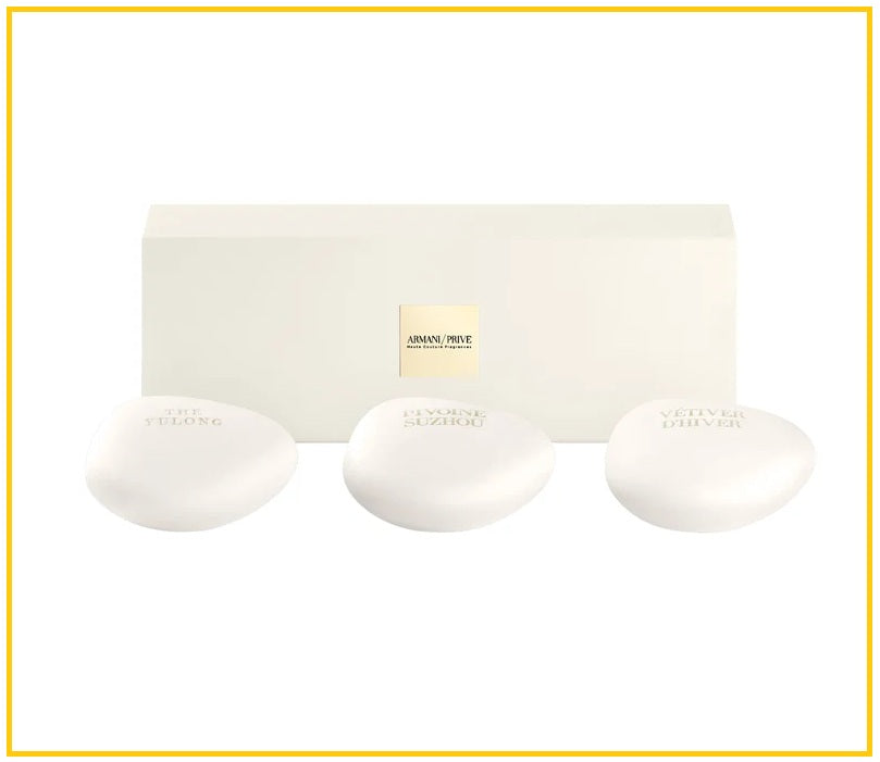 GIORGIO ARMANI 阿瑪尼洗手肥皂三件套裝 PRIVE SCENTED HAND SOAP SET 50G X3