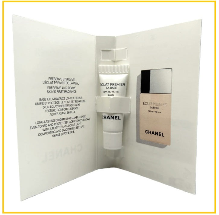 CHANEL ECLAT PRIMER MOISTURIZING LA BASE #ROSE 2.5ML Sample