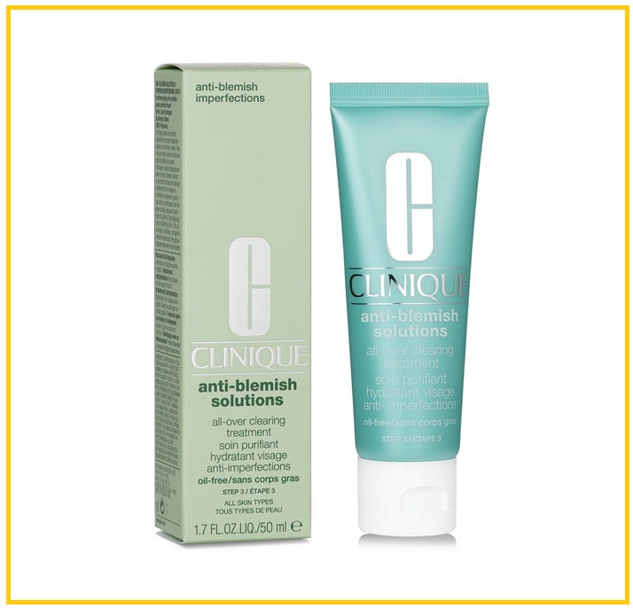 CLINIQUE 倩碧淨顏清爽保濕乳 ANTI BLEMISH SOLUTION ALL OVER CLEARING TREATMENT MOISTURIZER 50ML