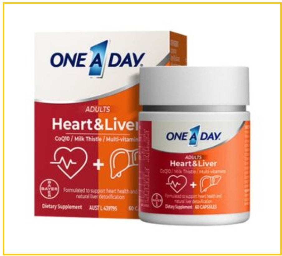 BAYER 拜耳心肝寶成人護心護肝膠囊60粒 ADULTS ONE A DAY HEART & LIVER 60 CAPSULES