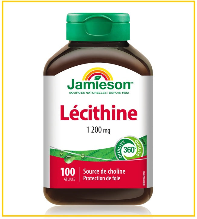 JAMIESON Lecithin Softgels 100 capsules 1200 mg