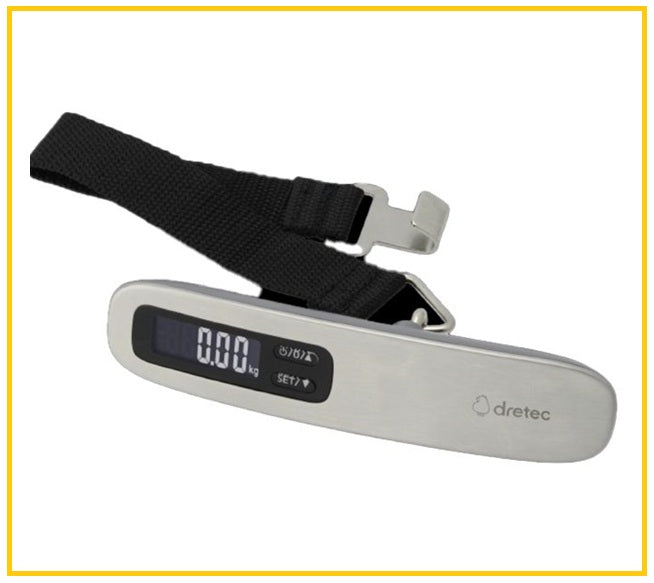 DRETEC 背光式行李磅 SILVER LUGGAGE SCALE WITH BACKLIGHT LS-110SV