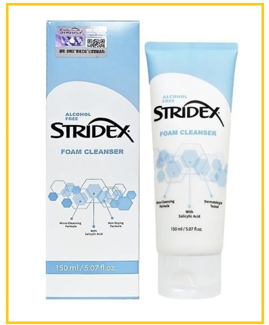 STRIDEX 施顏適水楊酸清潔祛痘洗面奶帶防偽標 SALICYLIC ACID FOAM CLEANSER 150ML