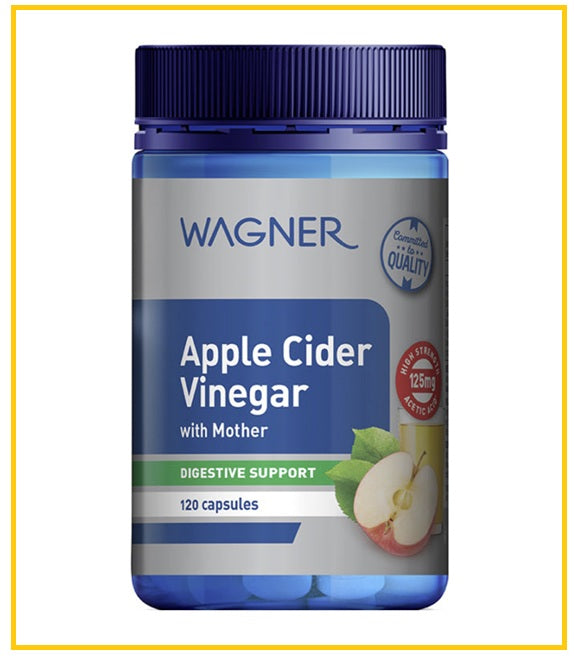 WAGNER Apple Cider Vinegar with Mother's Fat Burning Capsules 120 Capsules 125mg