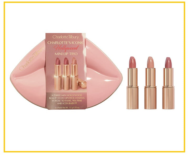 CHARLOTTE TILBURY 夏洛特限定小樣唇膏三件套裝 CT HOLLYWOOD ICONIC MINI LIP TRIO DUO SET