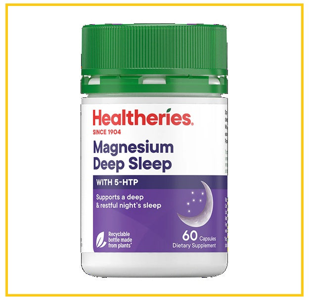 HEALTHERIES 賀壽利深度睡眠配方5HTP+鎂60粒裝 MAGNESIUM DEEP SLEEP WITH 5-HTP 60 CAPSULES