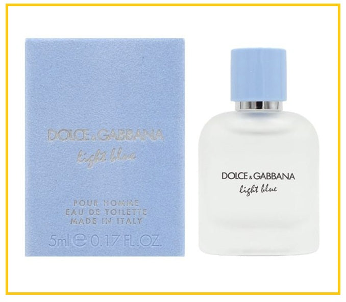 DOLCE & GABBANA 杜嘉班納淺藍男士淡香水 D&G LIGHT BLUE FOR MEN EDT 5ML