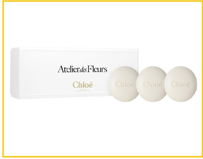 CHLOE ATELIER DES FLEURS 3 PIECE SOAP DUO SET 100G X3