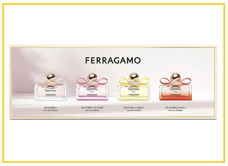 SALVATORE 菲拉格慕芭蕾小樣香水四件套裝 FERRAGAMO SIGNORINA MINI SET 5ML X4