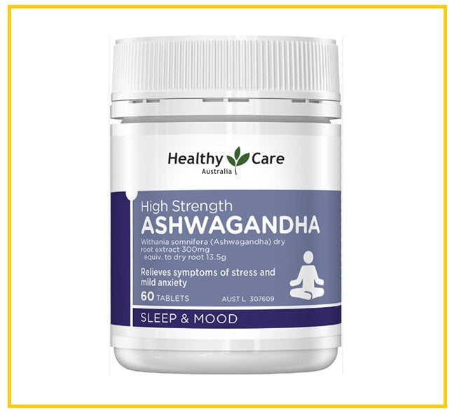 HEALTHY CARE 高濃度南非醉茄60粒 HIGH STRENGTH ASHWAGANDHA SLEEP & MOOD 60 TABLETS