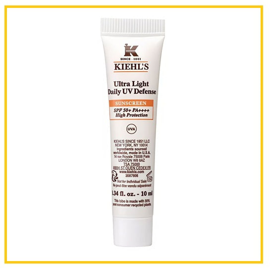 KIEHL'S UV Defense Sunscreen Sample KIEHLS ULTRA LIGHT DAILY UV DEFENSE 10ML