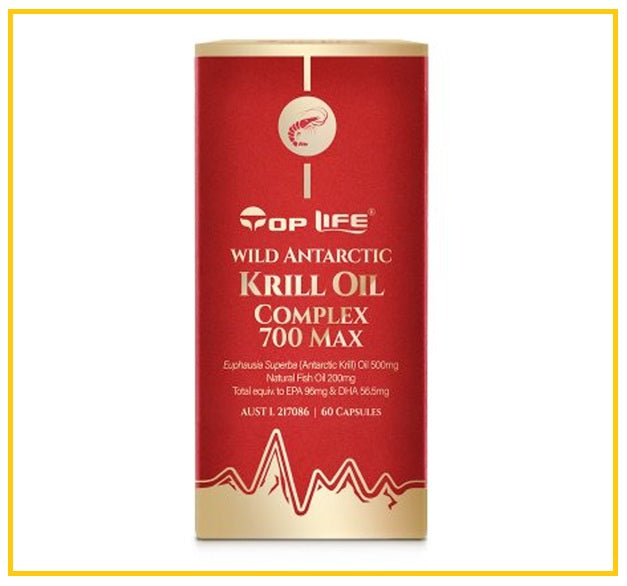 TOPLIFE 磷蝦油複合軟膠囊60粒 WILD ANTARCTIC KRILL OIL COMPLEX 700MG 60 CAPSULES