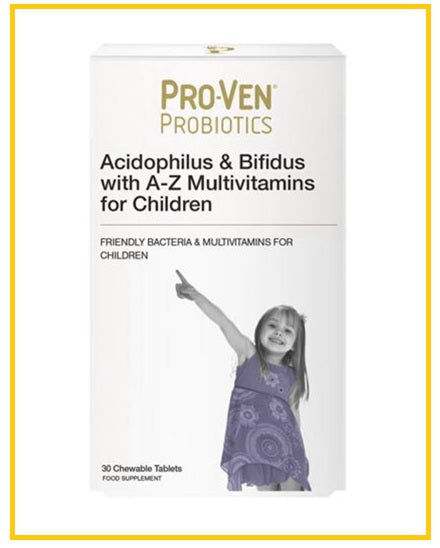 PROVEN 樸若芬兒童益生菌咀嚼片125億多種維生素黑加侖味30粒 A-Z MULTIVITAMINS FOR CHILDREN 30 TABLETS