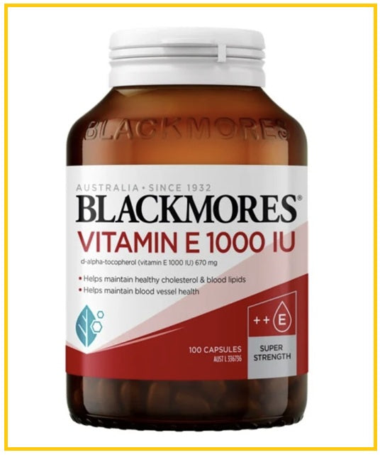 BLACKMORES Vitamin 100 Capsules (Natural Vitamin E 1000 IU)