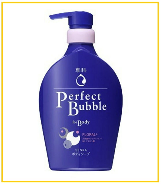 SHISEIDO 資生堂專科超微米完美泡泡沐浴乳清新花香 SENKA PERFECT BUBBLE FOR BODY #FLORAL 500ML