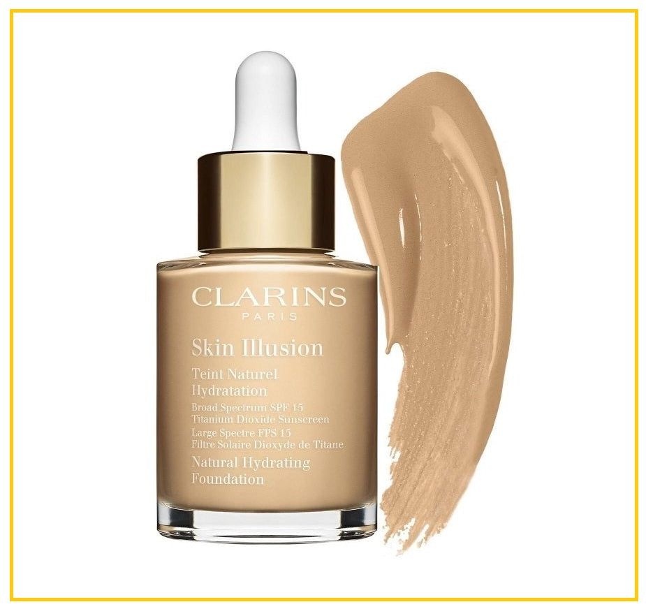 CLARINS SKIN ILLUSION NATURAL HYDRATING FOUNDATION SPF115 #100 / #100.5 / #102.5 / #103 / #105 30ML