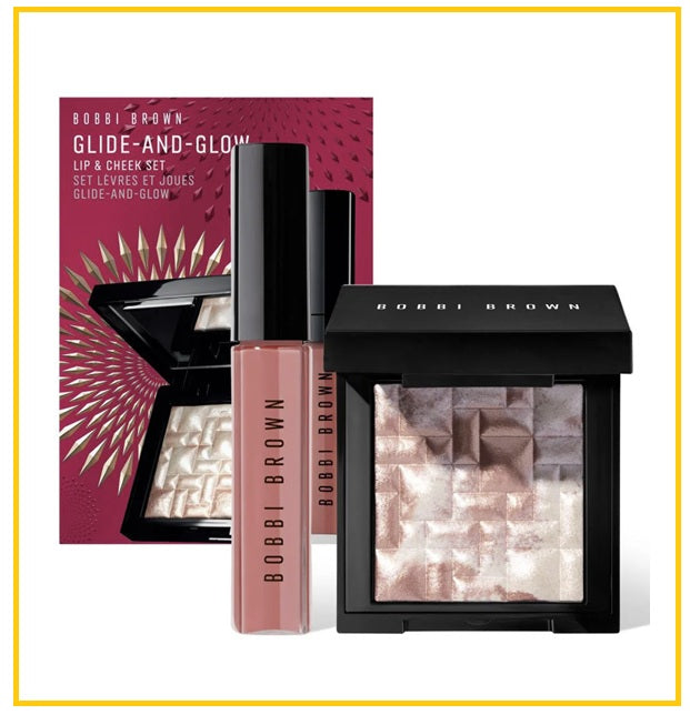 BOBBI BROWN 芭比布朗高光唇釉兩件套裝 GLIDE & GLOW LIP GLOSS & CHEEK HIGHLIGHTER DUO SET