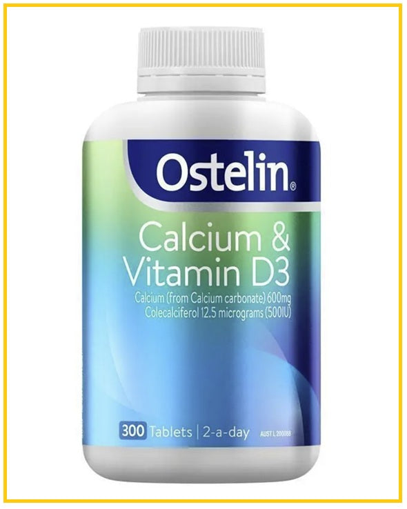 OSTELIN 成人大恐龍鈣300粒 CALCIUM & VITAMIN D3 300 TABLETS