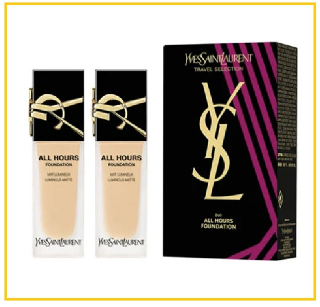 YVES SAINT LAURENT 聖羅蘭恆久粉底液兩支套裝 YSL ALL HOURS LIQUID FOUNDATION #LC2 DUO SET 25ML X2