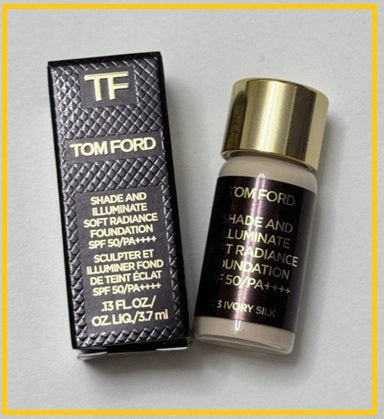TOM FORD 奢金柔光澤粉底液小樣 TF SHADE AND ILLUMINATE SOFT RADIANCE FOUNDATION SPF 50 #03 IVORY SILK 3.7ML