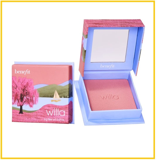 BENEFIT 貝玲妃腮紅胭脂櫻花粉 WANDERFUL WORLD SILKY SOFT POWDER BLUSH WILLA #NEUTRAL ROSE 6G