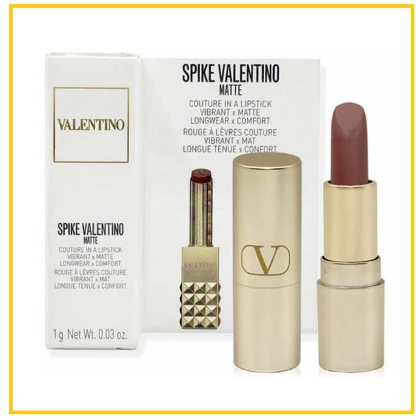 VALENTINO Spike Valentino Matte Lipstick Mini #134R COUTURE IN THE STREETS 1G