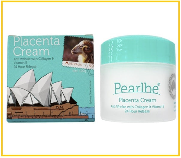PEARLBE 含骨膠原VE雙重抗皺保濕綿羊油面霜 PLACENTA CREAM WITH COLLAGEN OPERA 100G