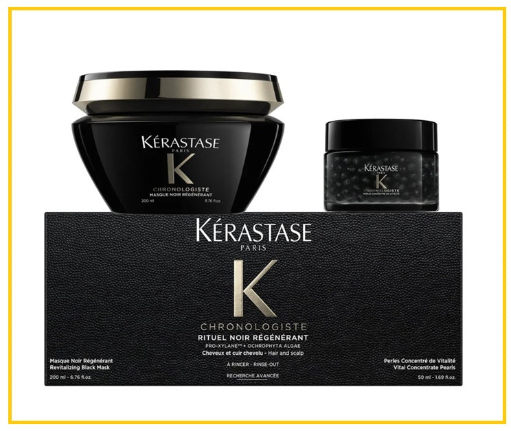 KERASTASE 卡詩黑鑽髮膜精華液兩件套裝 CHRONOLOGISTE RITUEL NOIR REGENERANT DUO SET