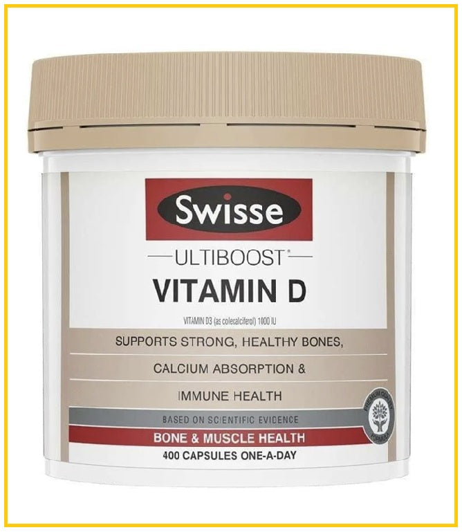 SWISSE Vitamin D Capsules 400 Capsules