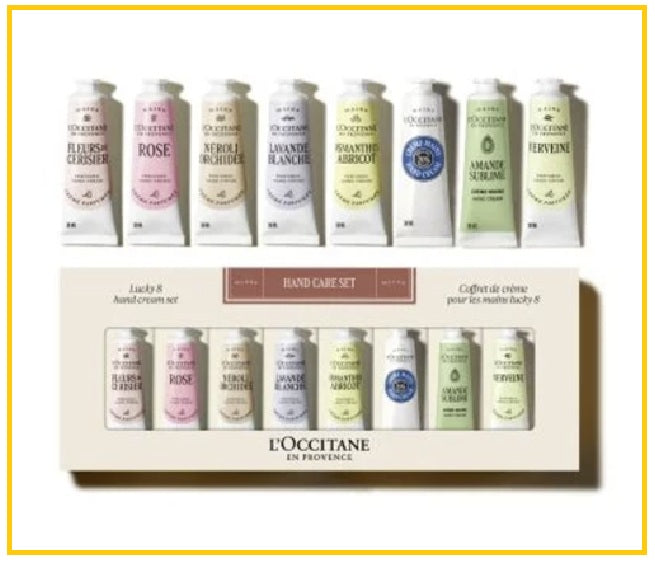 L'OCCITANE 歐舒丹護手霜8件套裝 LOCCITANE LUCKY 8 HAND CREAM DUO SET 30ML X8