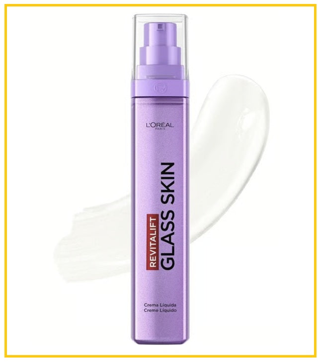 L'OREAL L'Oréal Hyaluronic Acid Glass Skin Cream LOREAL REVITALIFT GLASS SKIN CREMA LIQUIDA 50ML