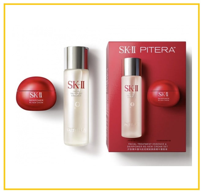 SK-II Facial Treatment Essence & Skinpower Re-new Cream Duo Set